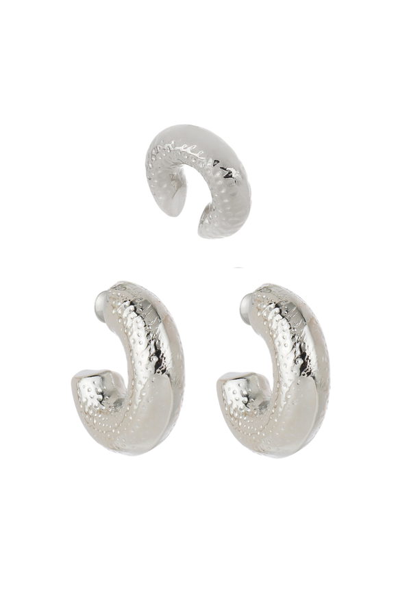 KIT DE BRINCO DESIGN PRESENZA PRATEADO