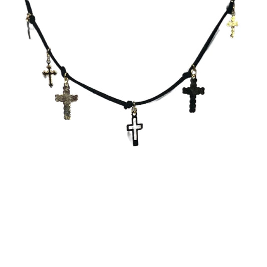 COLAR LONGO 4 EM 1 FAITH PRETO