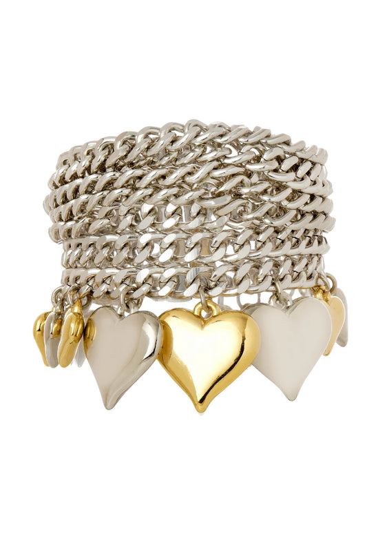 PULSEIRA ELOS HEART MIX DE BANHOS