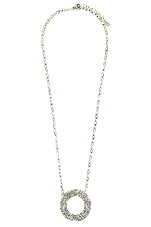 COLAR LONGO SHINE PRATEADO