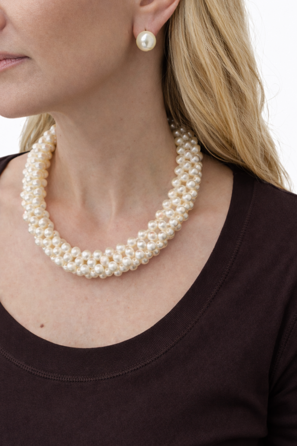 KIT COLAR E BRINCO PÉROLA ESSENZA