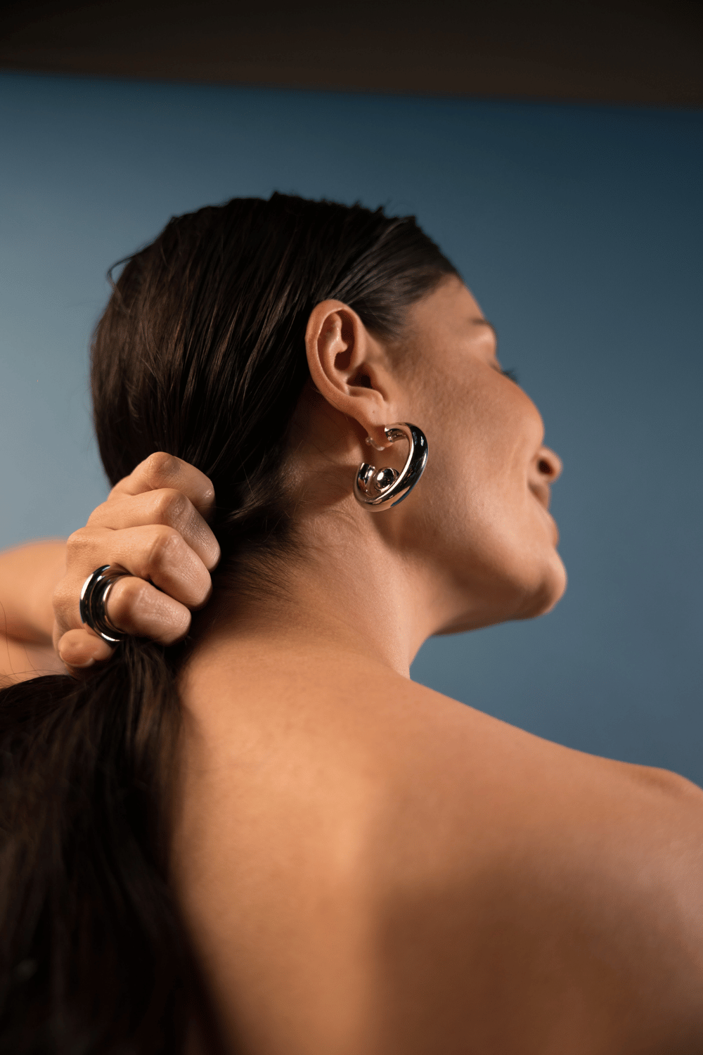 BRINCO TUBO METALLO PRATEADO