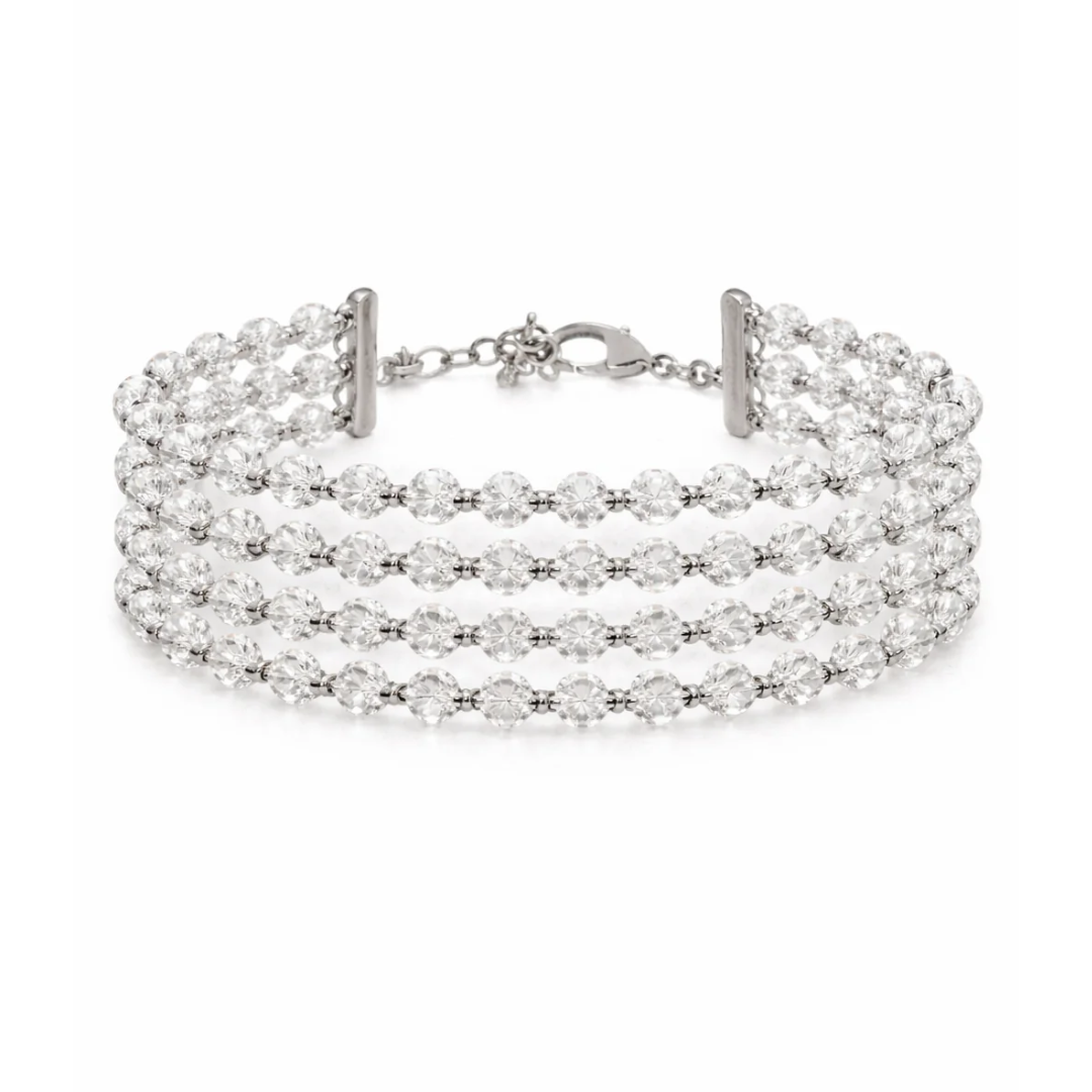 CHOKER AURA CRISTAL PRATEADO