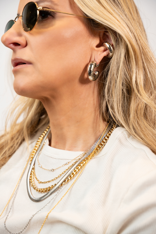 KIT DE BRINCO DESIGN PRESENZA PRATEADO