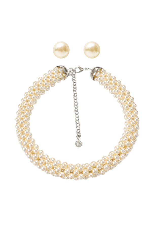 KIT COLAR E BRINCO PÉROLA ESSENZA