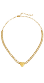 COLAR CORAÇÃO SHINE PRESENZA DOURADO