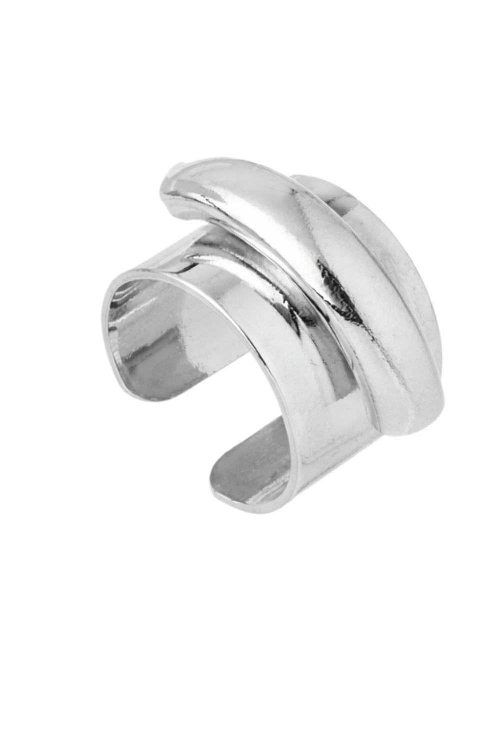 ANEL TUBO METALLO PRATEADO