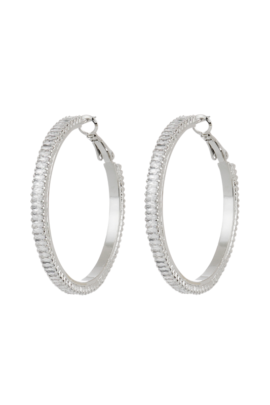 BRINCO ARGOLA SHINE PRESENZA PRATEADO