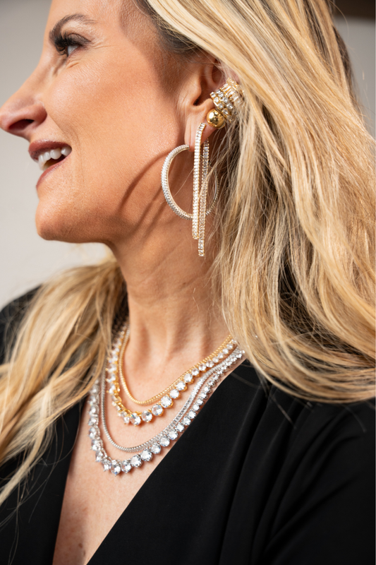 BRINCO ARGOLA SHINE PRESENZA PRATEADO