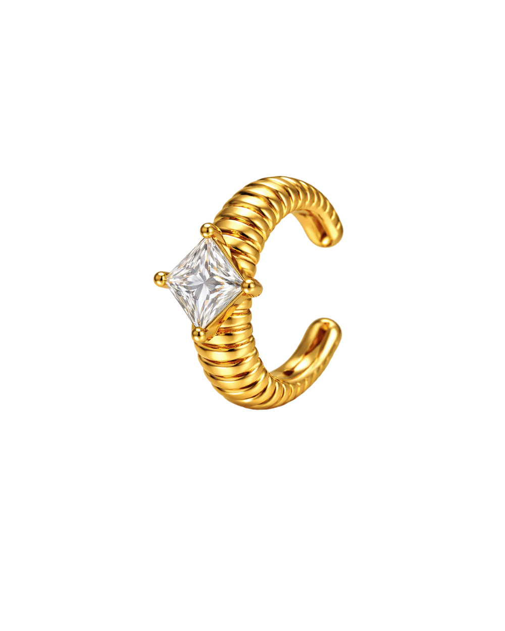 EAR CUFF ZIRCÔNIA DOURADO