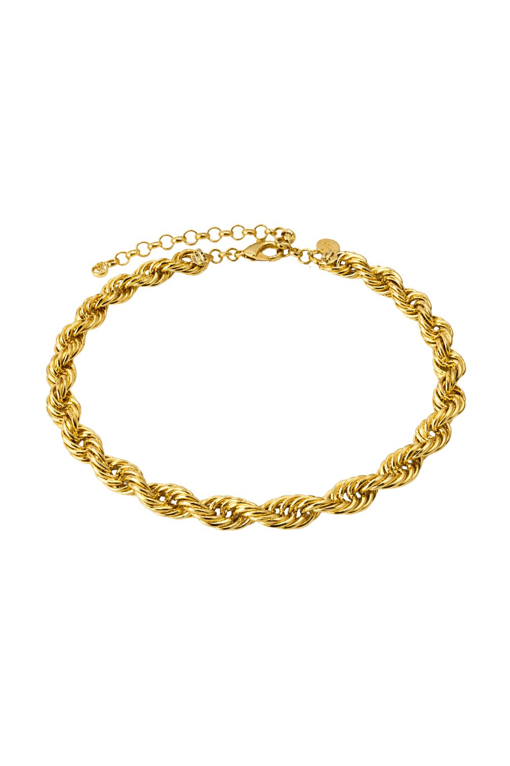 Colar Cordão Trançado Dourado | Colar Correntaria Feminino