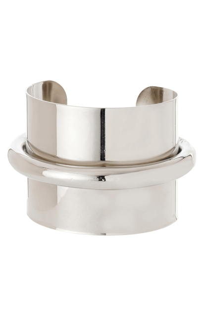 BRACELETE TUBO METALLO PRATEADO