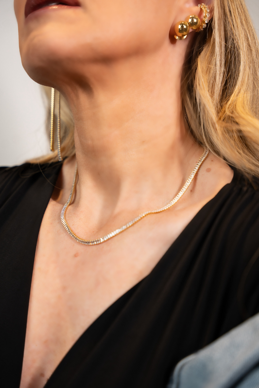 COLAR ZIRCÔNIA SHINE PRESENZA DOURADO