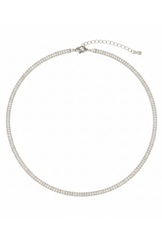 COLAR ZIRCÔNIA SHINE PRESENZA PRATEADO