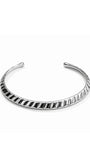 Choker Prateada Texturizada | Choker Rígida Prateada