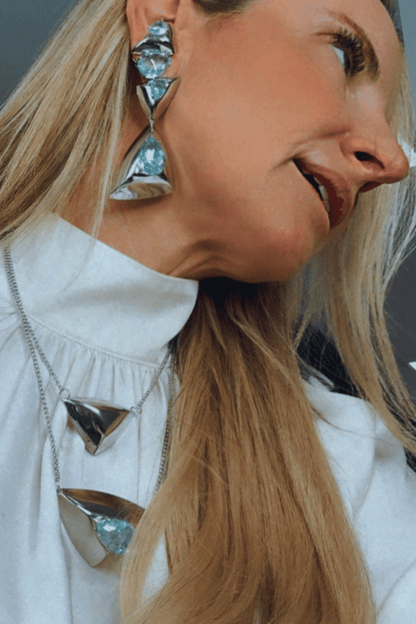 COLAR METALLO PRATEADO