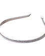 Tiara Strass Prateada Dupla Shine Minimalista