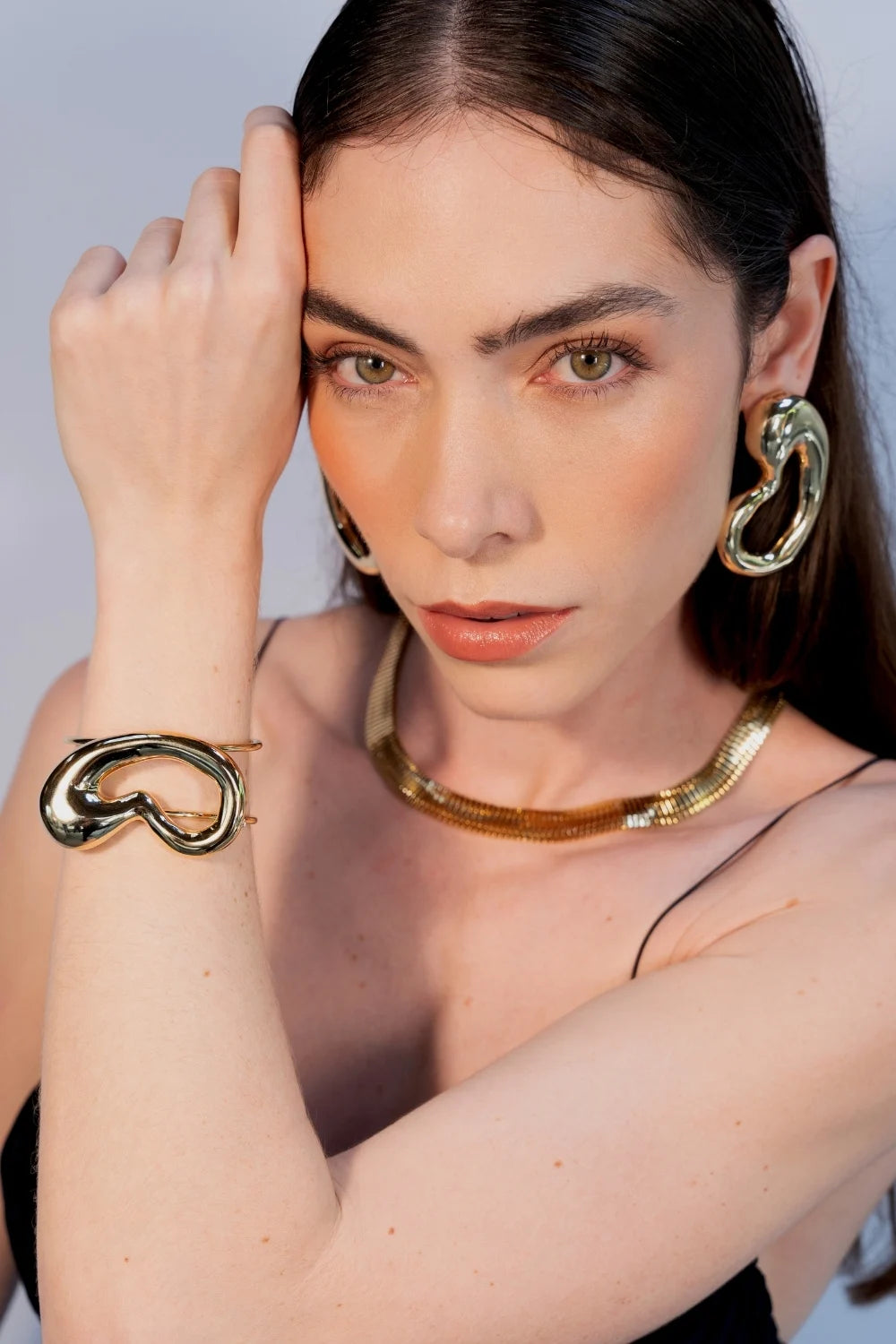 BRACELETE ORGÂNICO DOURADO