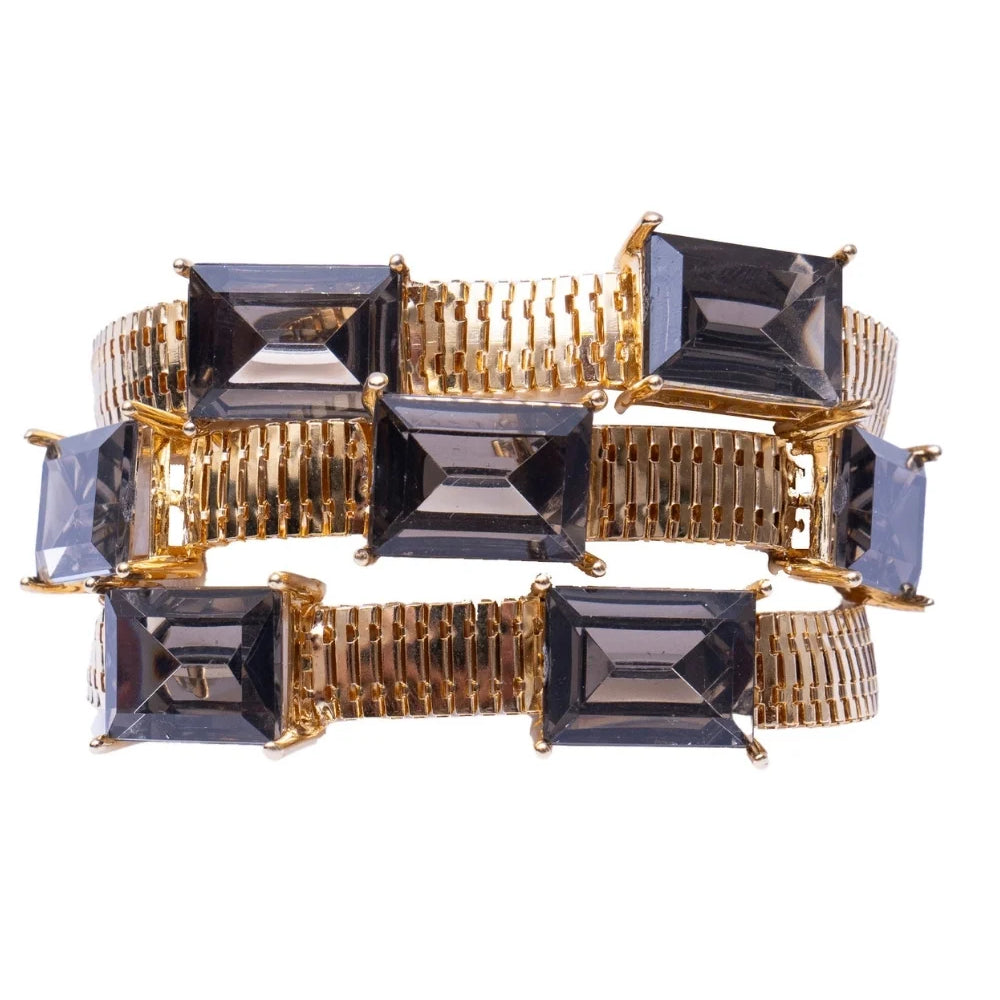 BRACELETE EXCLUSIVE BLACK DIAMOND DOURADO