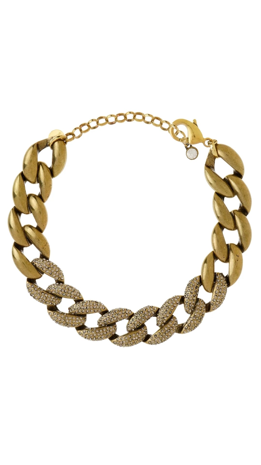 COLAR ELOS STRASS OLD GOLD
