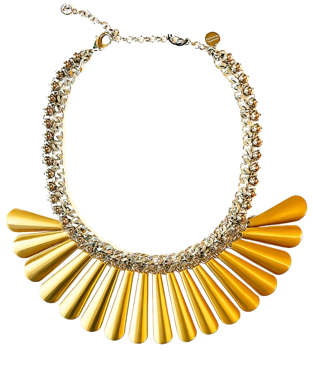 Maxi Colar Boho Mix de Banhos com Pingentes de Gota e Correntaria