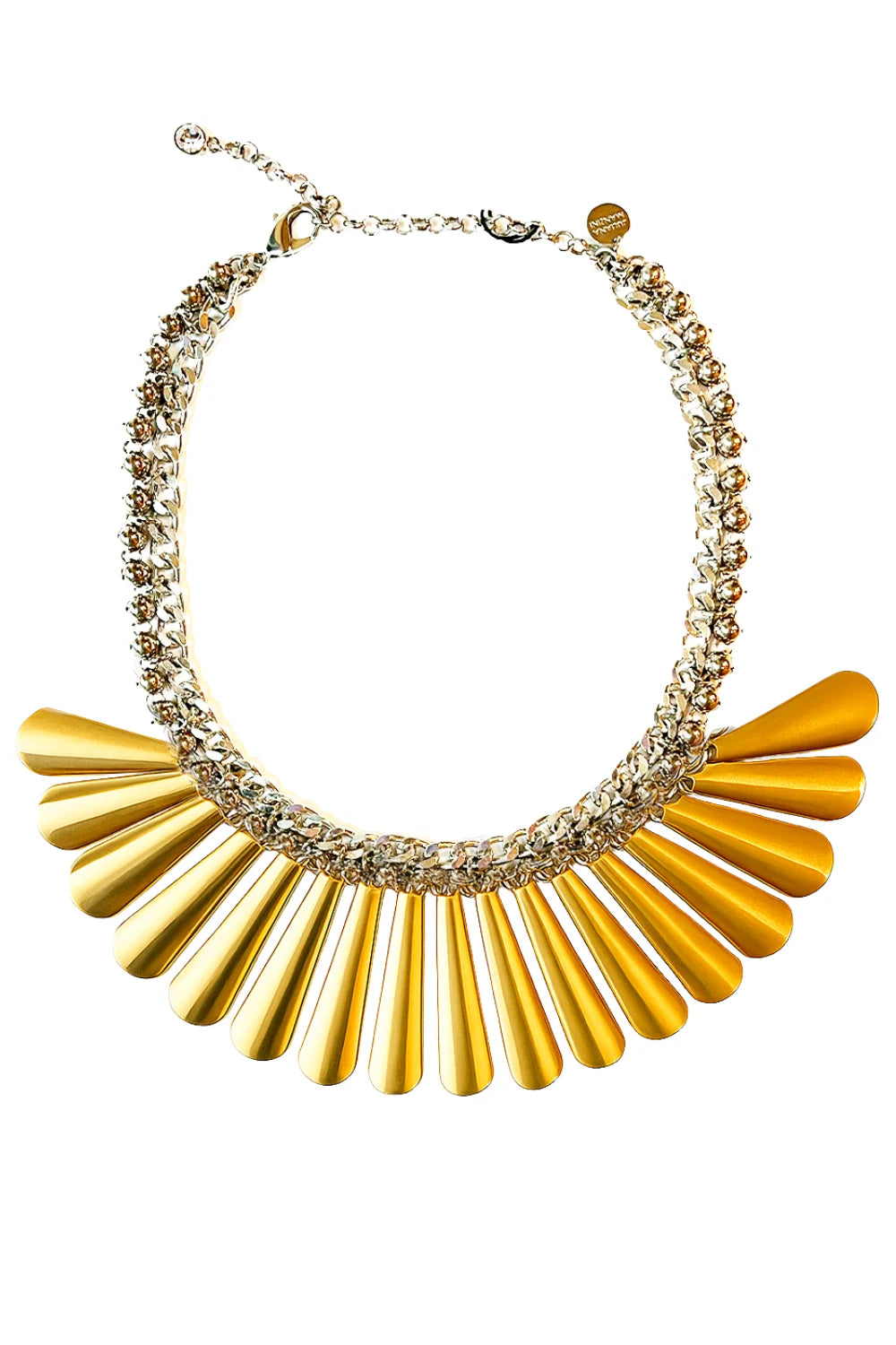 Maxi Colar Boho Mix de Banhos com Pingentes de Gota e Correntaria