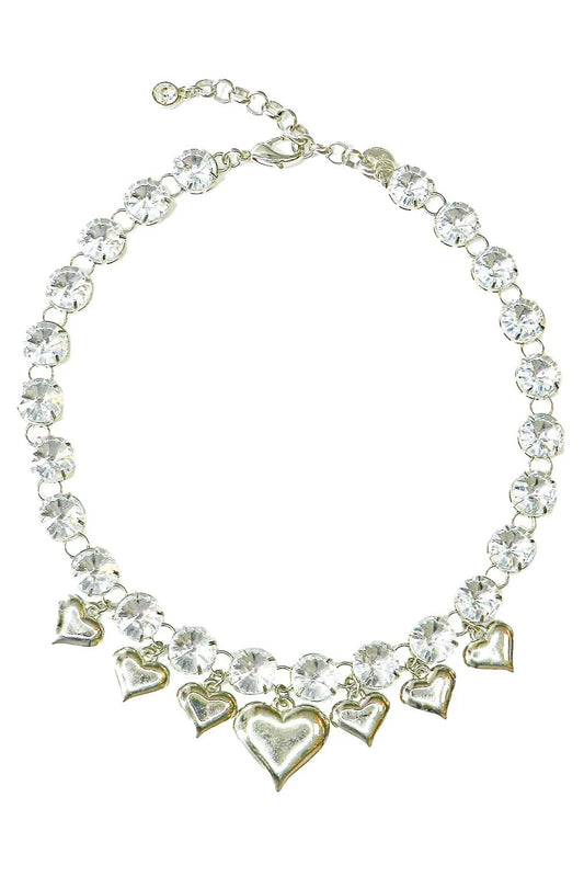 COLAR CORAÇÃO HEART PRATEADO