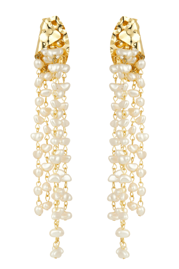 MAXI BRINCO PÉROLA BOHO DOURADO