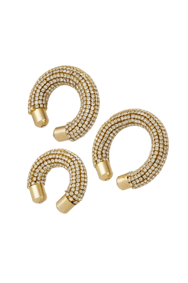 KIT DE EAR CUFFS SHINE DOURADO