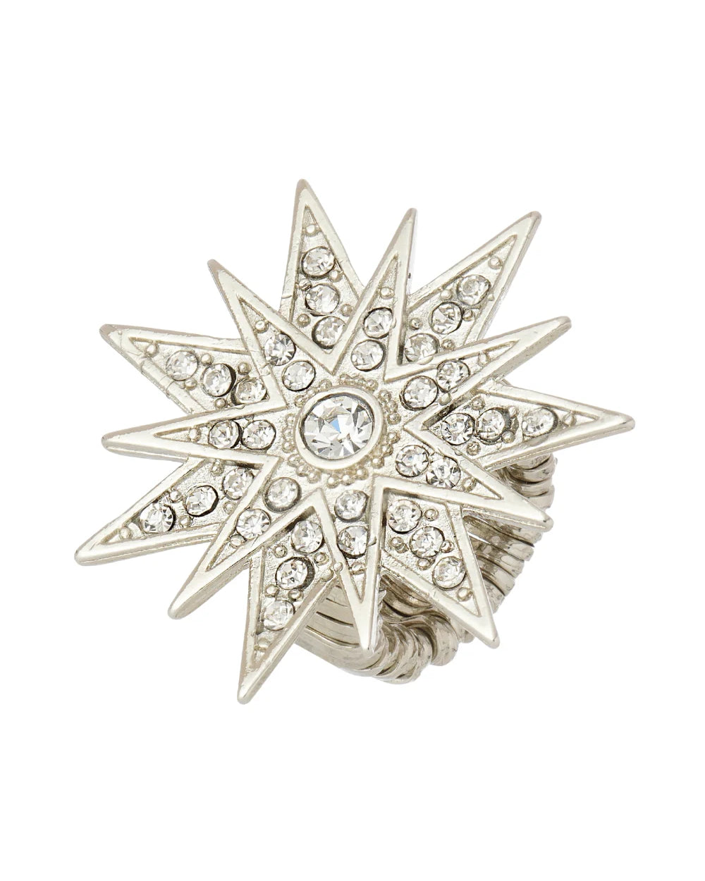 MAXI ANEL STAR PRATEADO