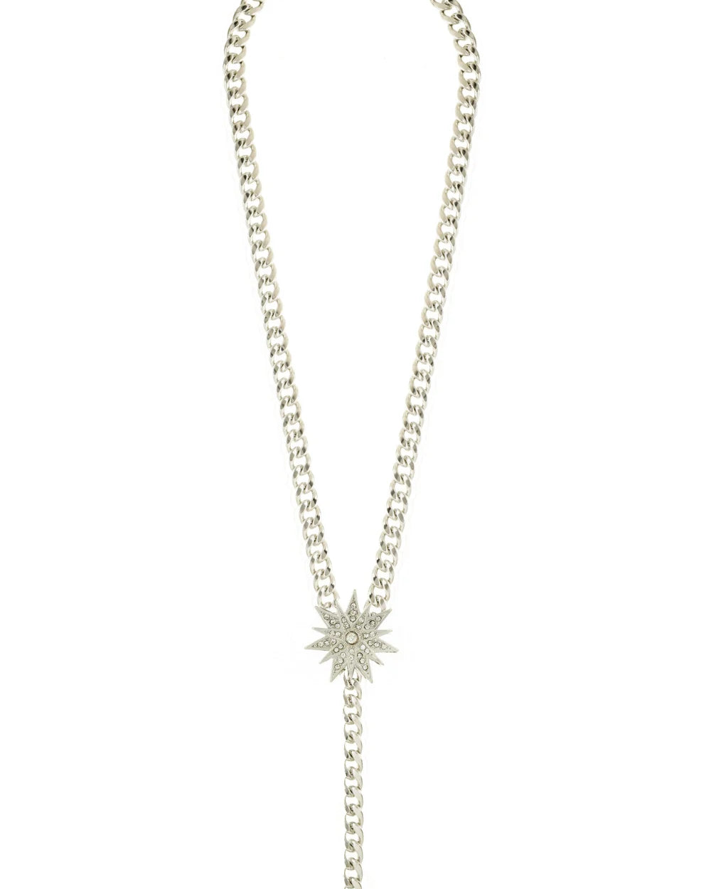 COLAR TERÇO STAR PRATEADO