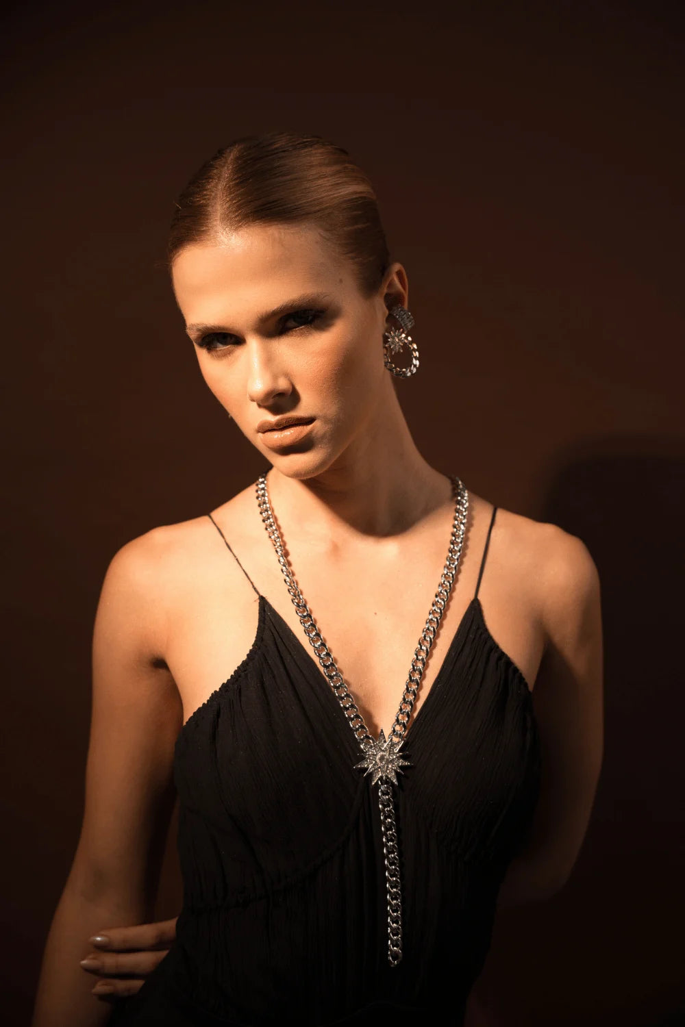 COLAR TERÇO STAR PRATEADO