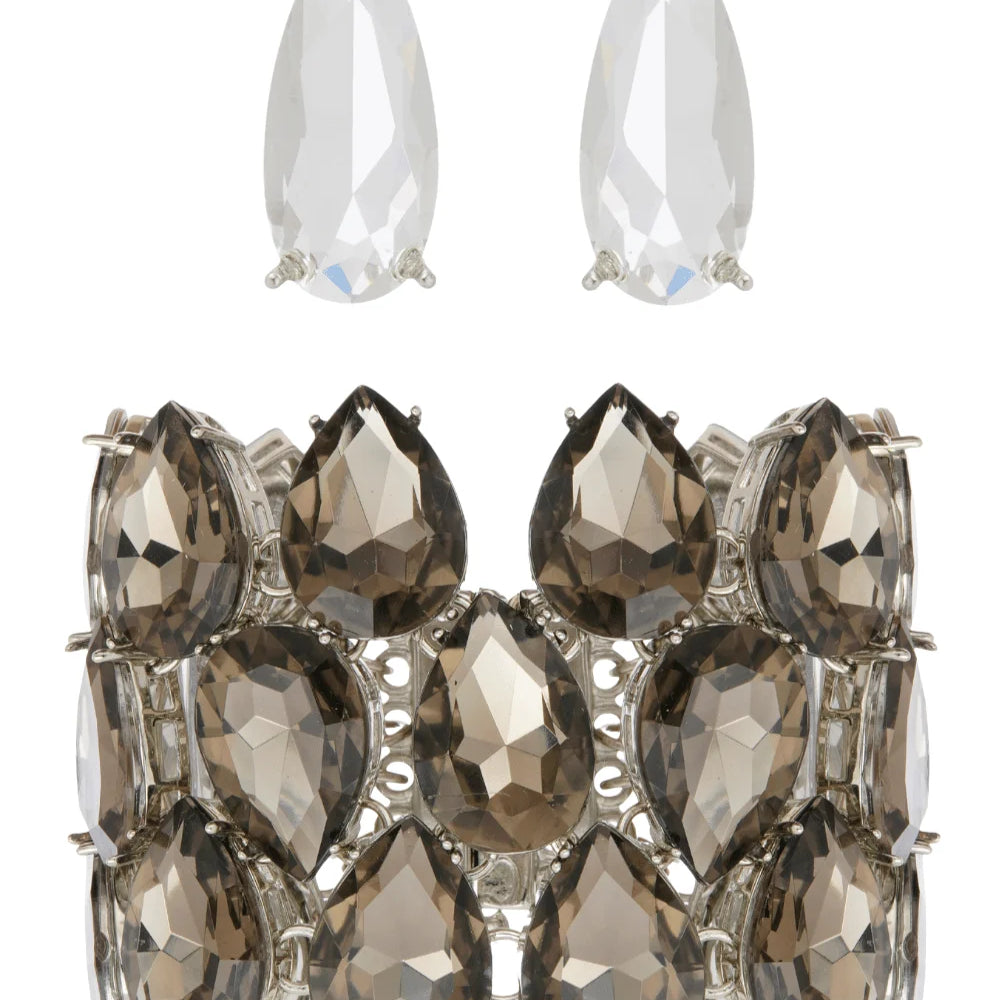 KIT MAXI PULSEIRA E BRINCO EXCLUSIVE BLACK DIAMOND