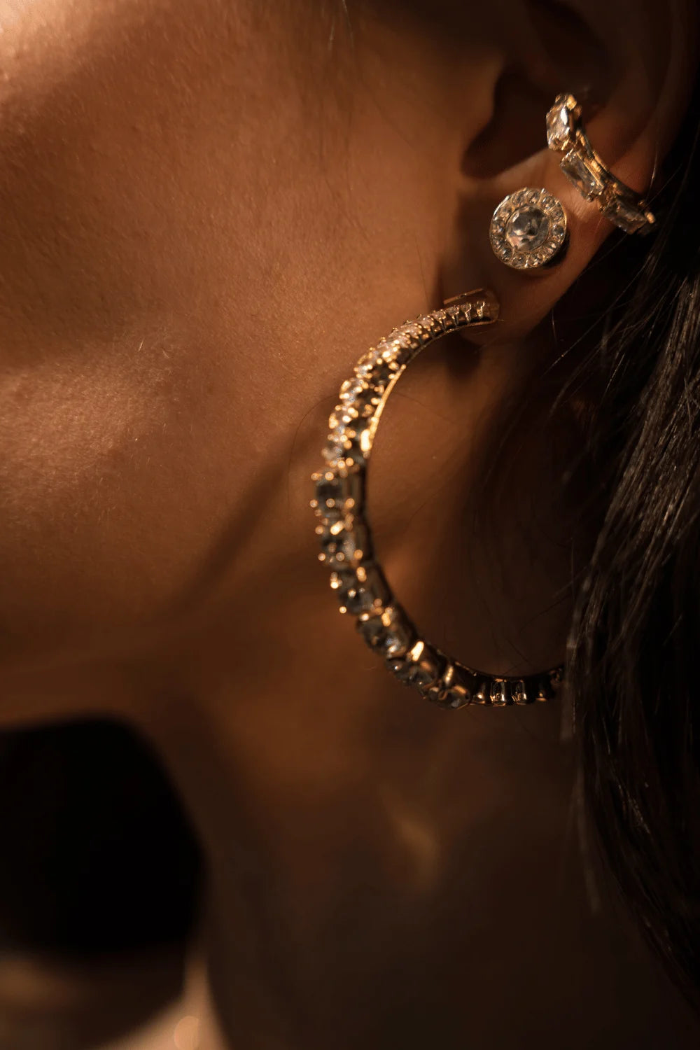 EAR CUFF MIX SHINE DOURADO