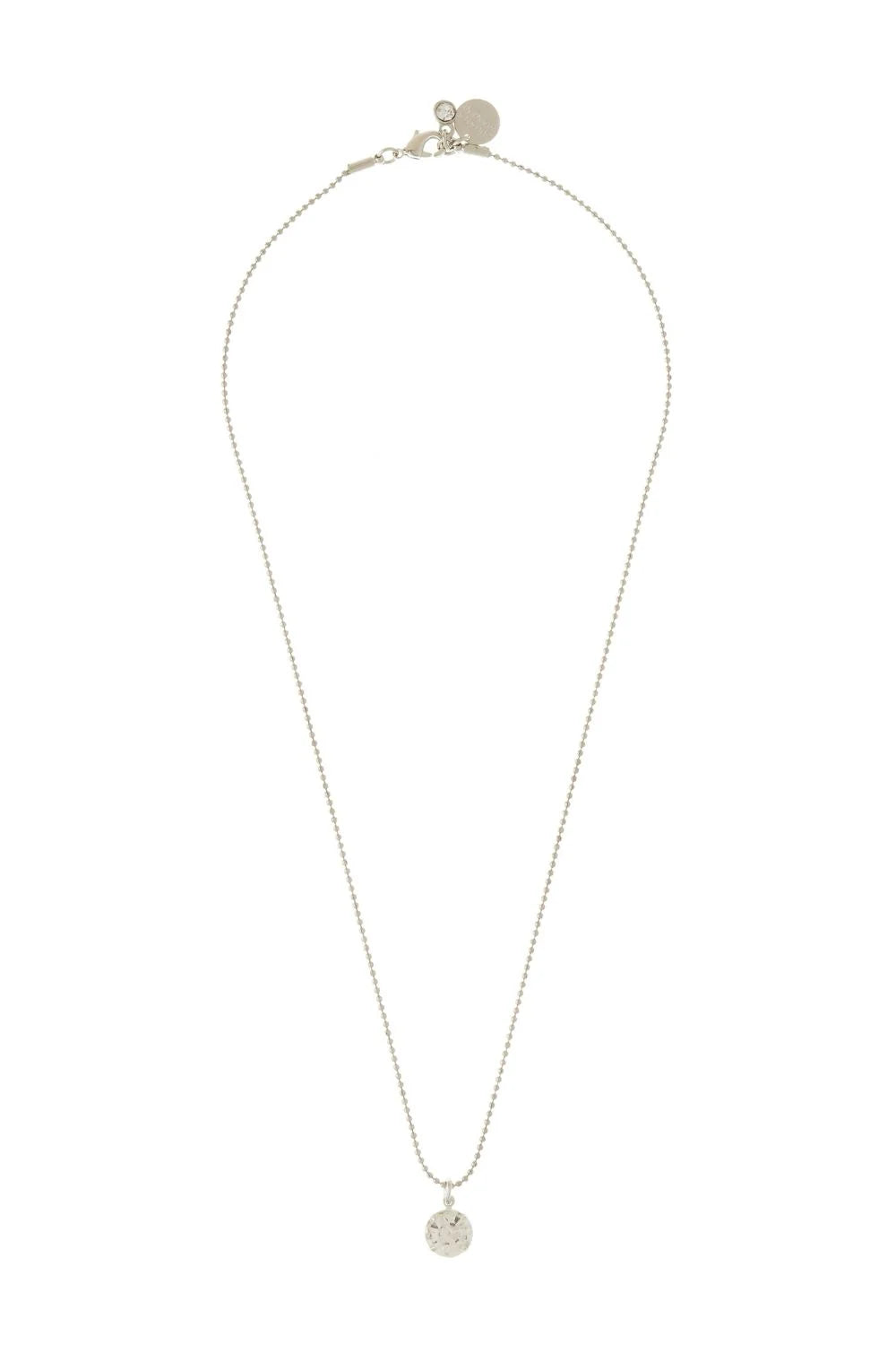 COLAR CORRENTE PONTO DE LUZ PRATEADO