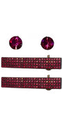 Kit Presilhas com Strass Rosa e Brinco Ponto de Luz – Cor e Brilho no Styling