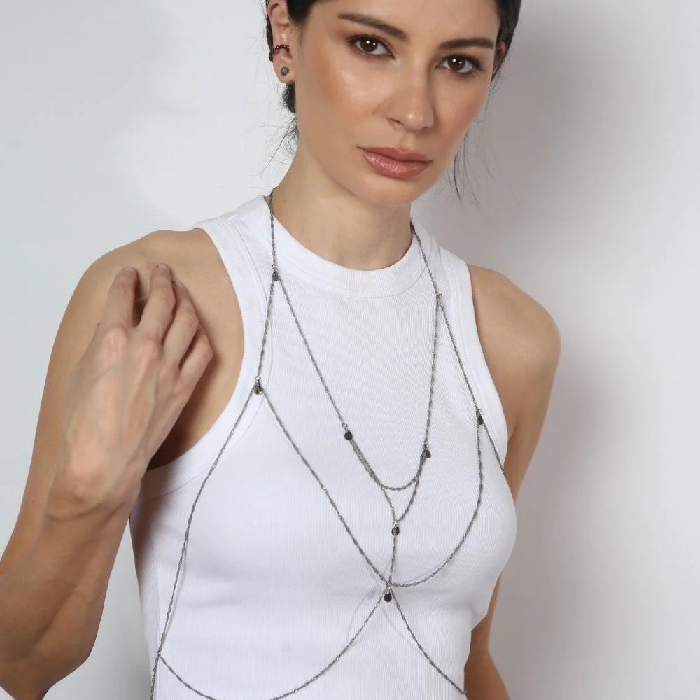 BODY CHAIN PRATA VINTAGE