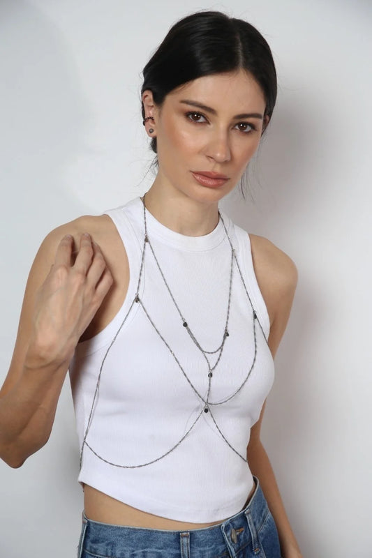 BODY CHAIN PRATA VINTAGE