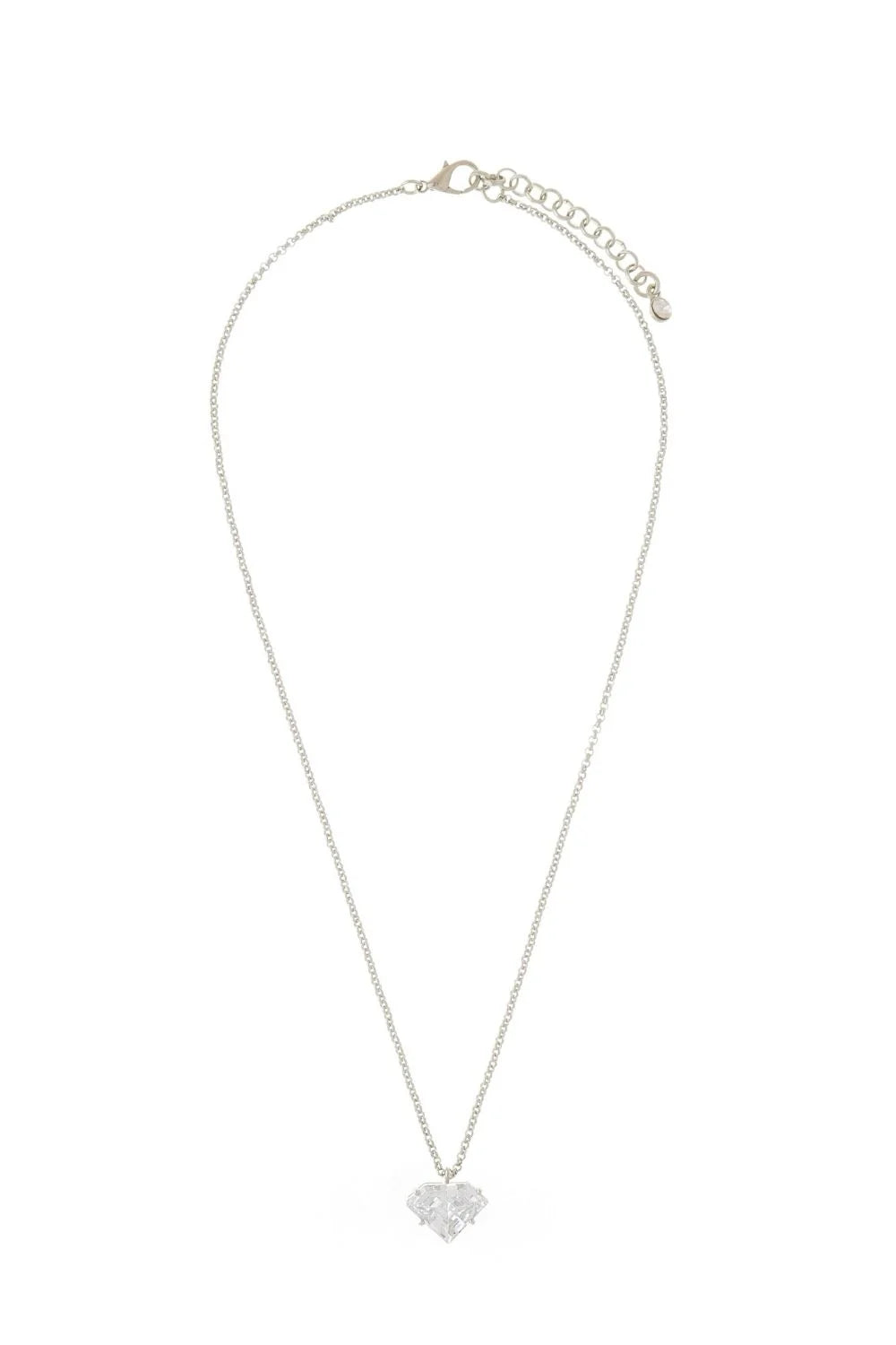 COLAR PENTAGONAL P CRISTAL PRATEADO