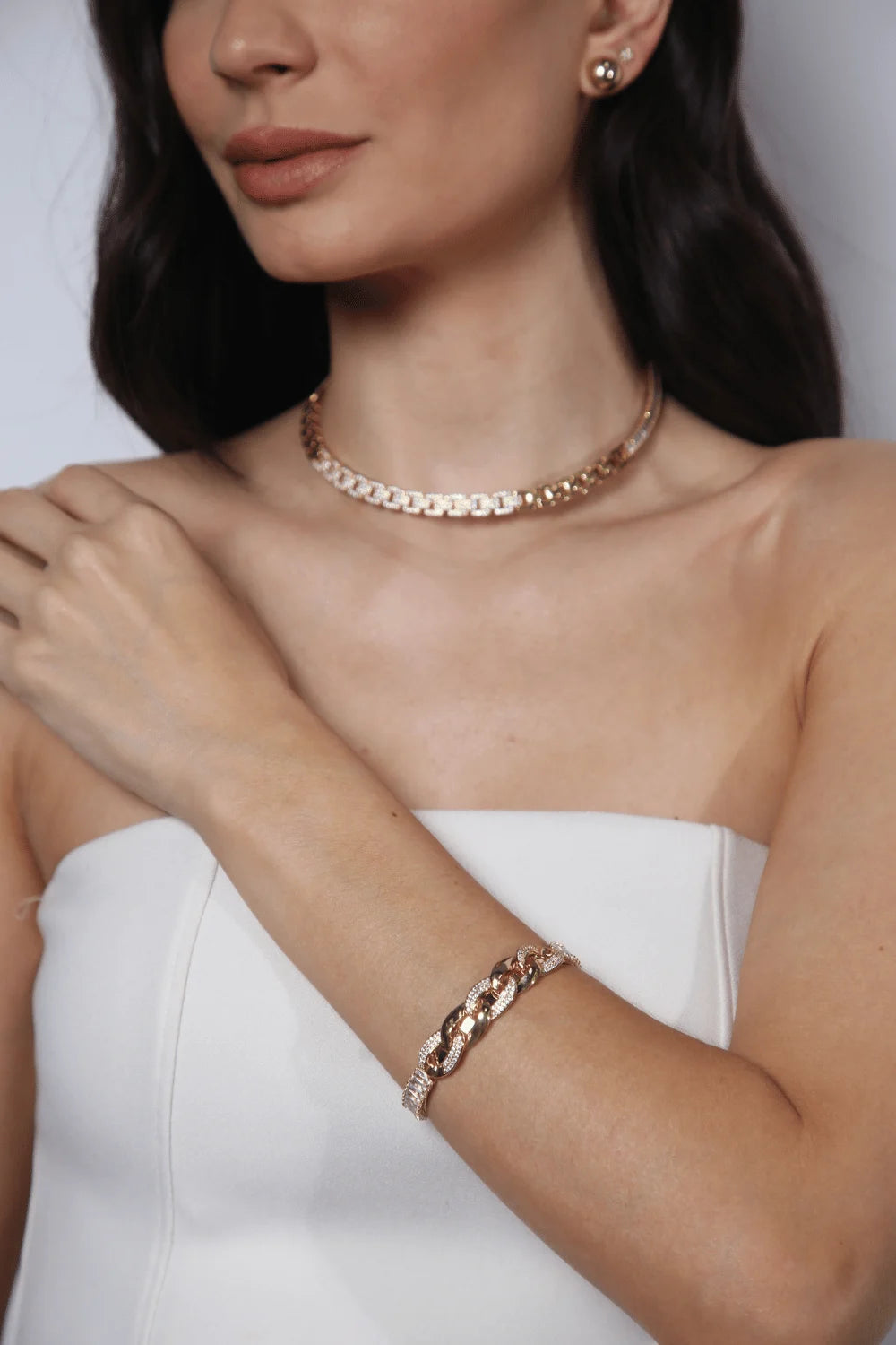 BRACELETE ELOS DOURADO