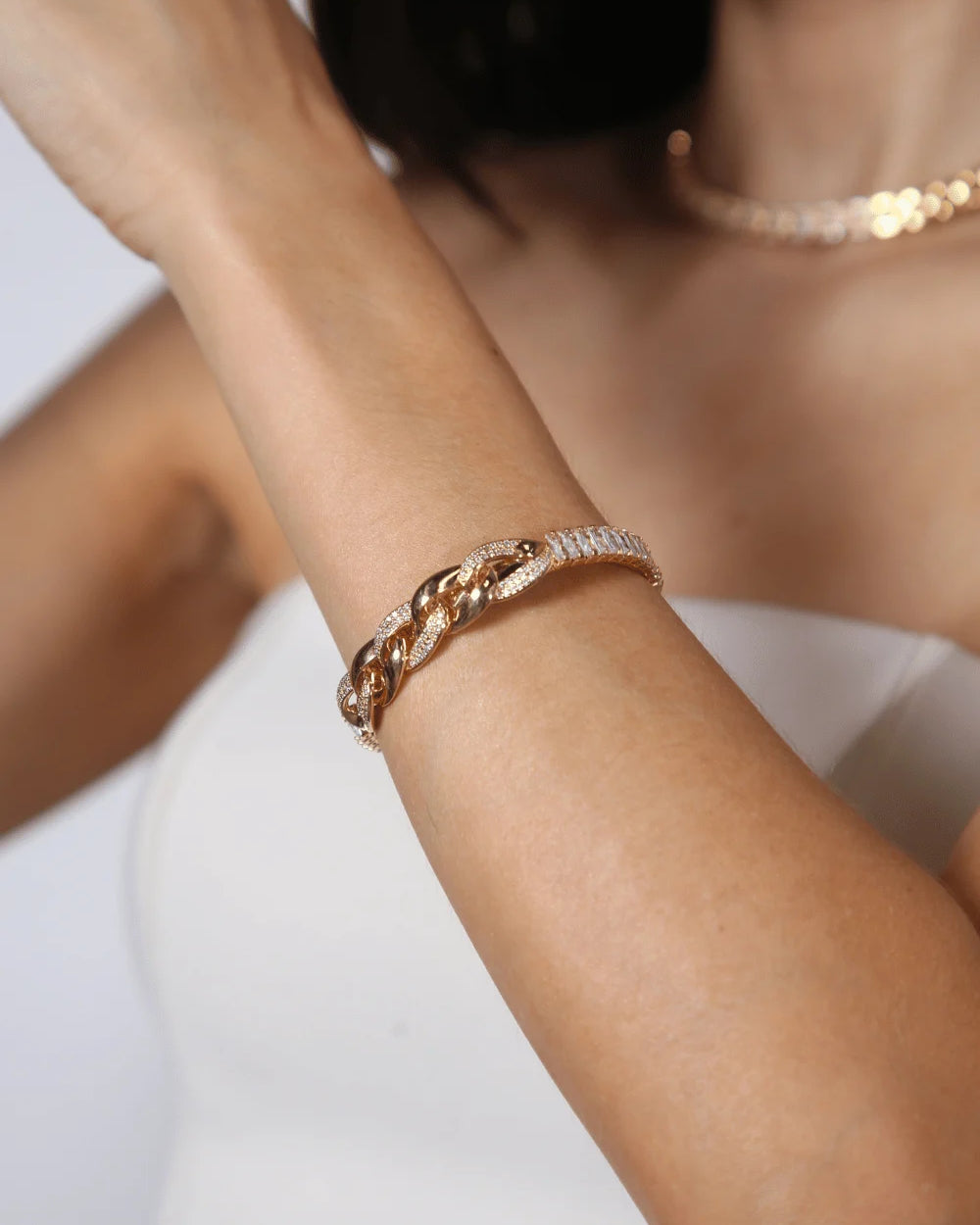 BRACELETE ELOS DOURADO