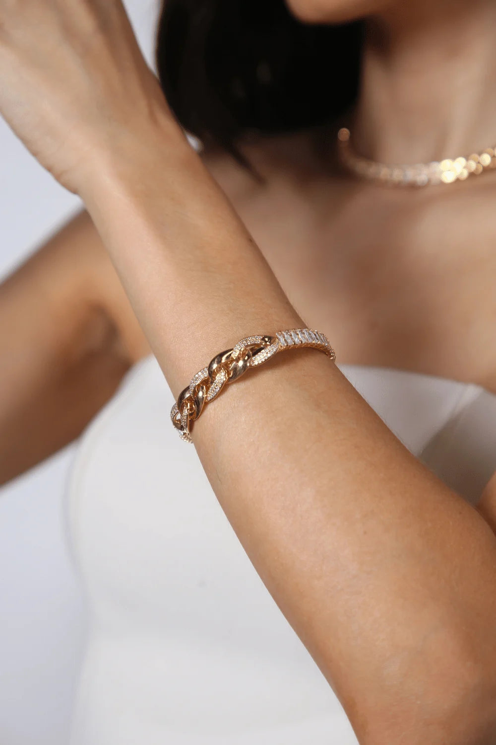 BRACELETE ELOS DOURADO