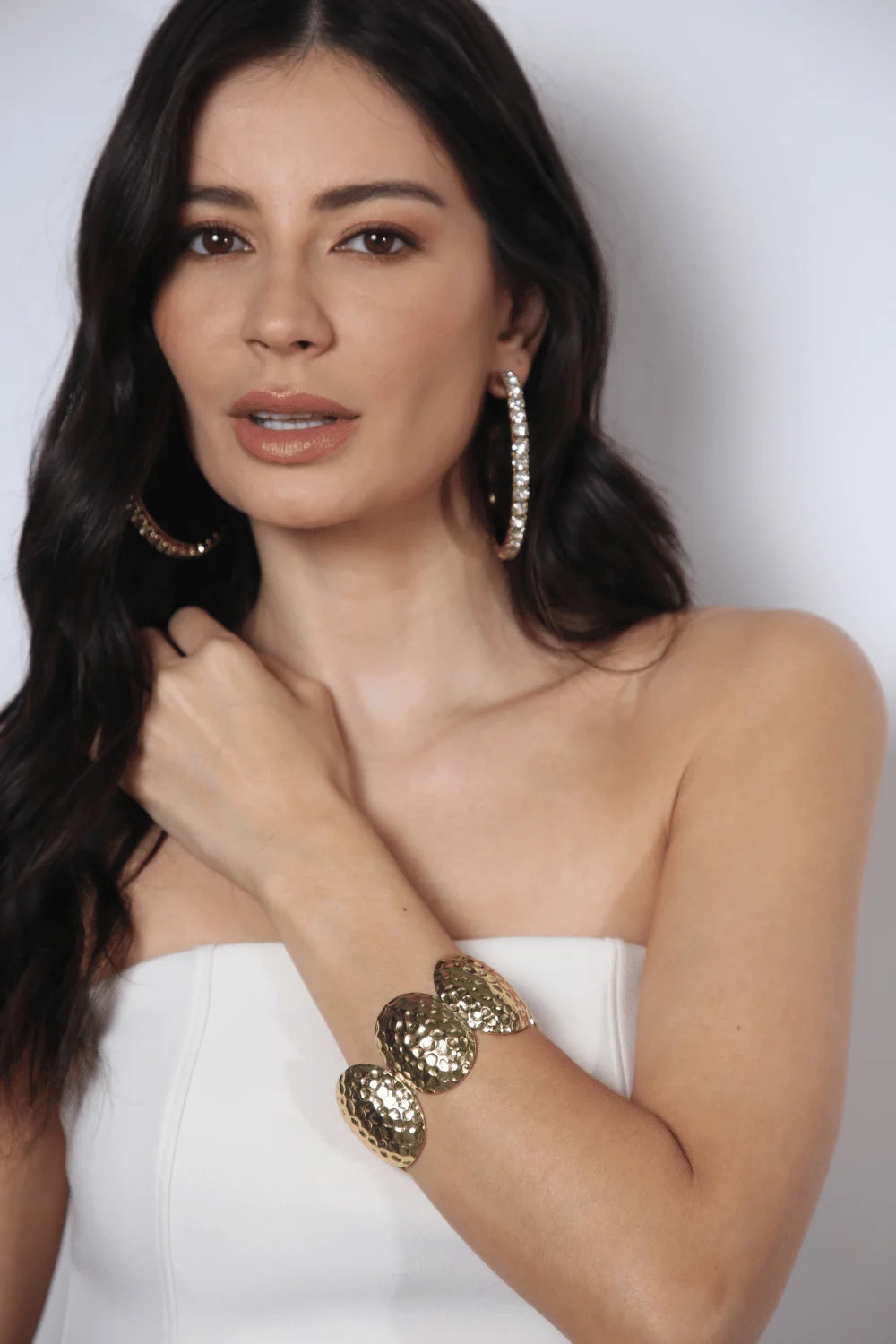 BRACELETE TEXTURIZADO OURO VINTAGE