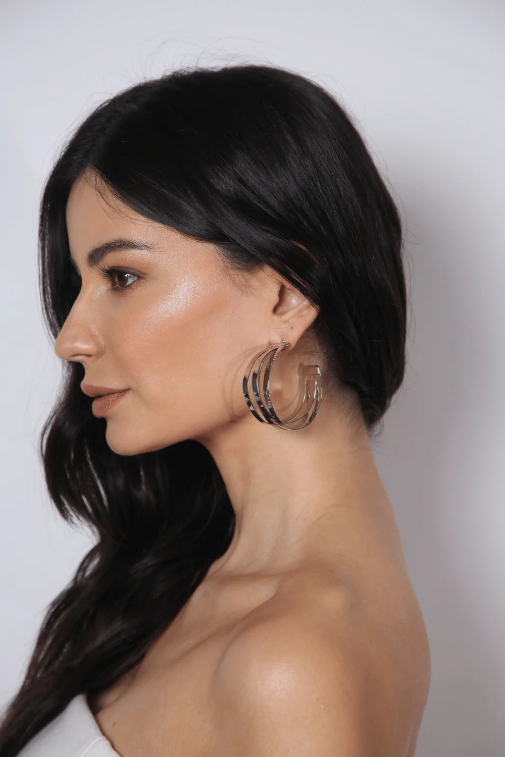 BRINCO ARGOLA AROS PRATEADO