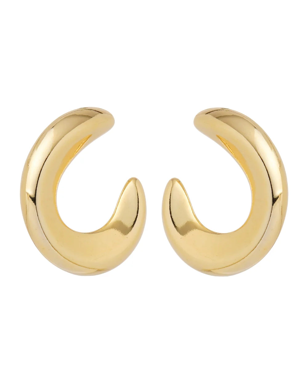 Brinco Argola Essential Dourado Volume Polido