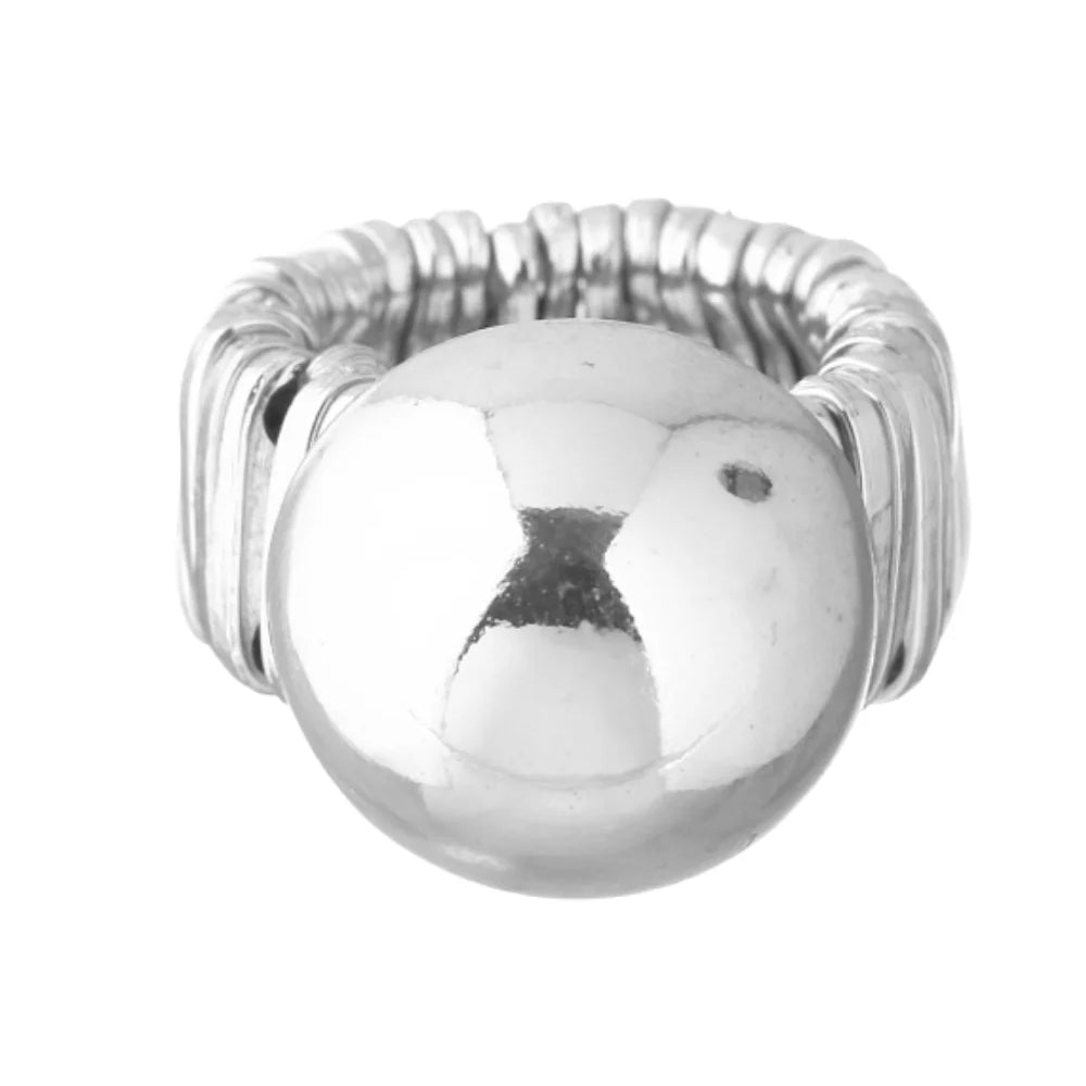 ANEL ESFERAS STYLE PRATEADO