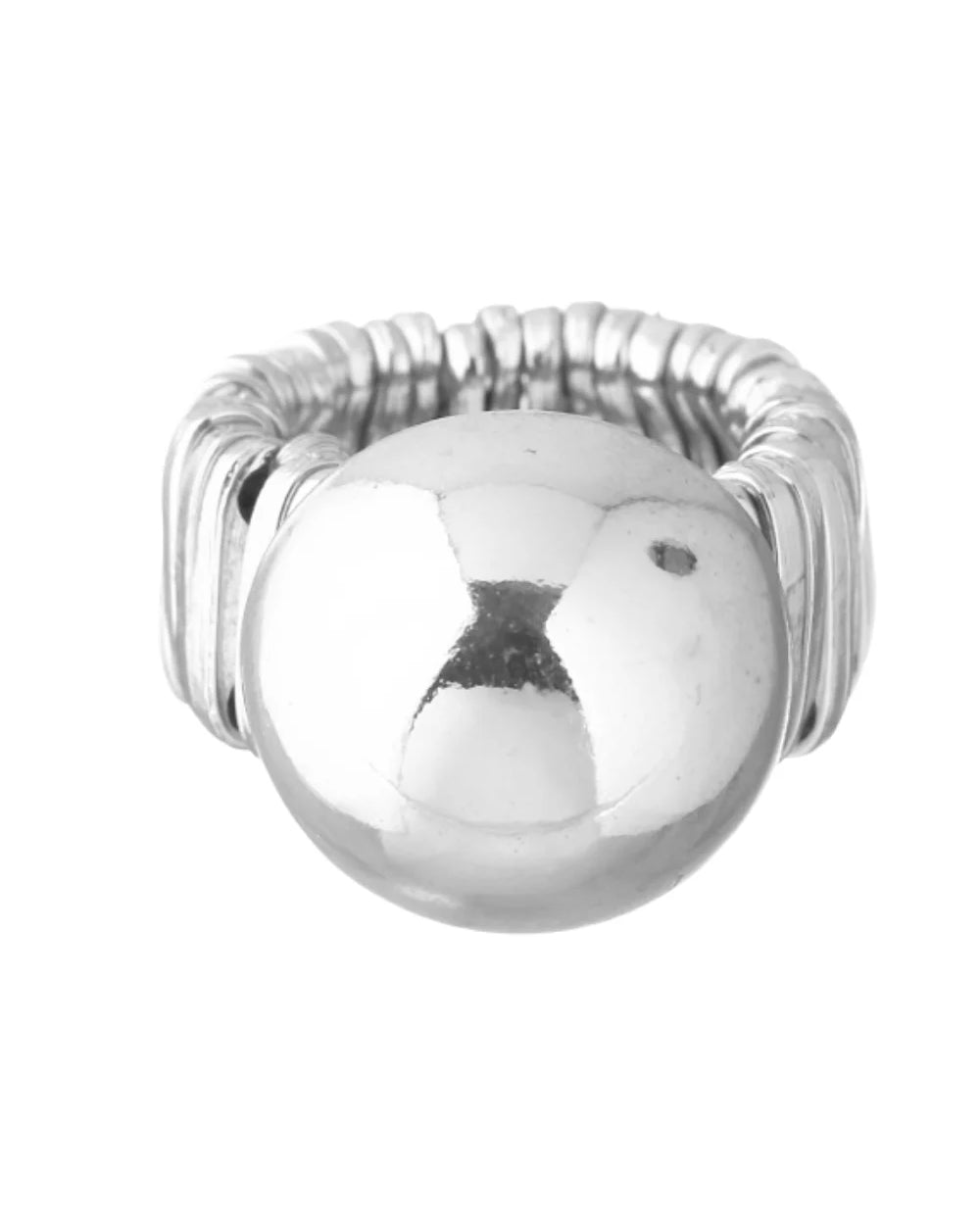 ANEL ESFERAS STYLE PRATEADO