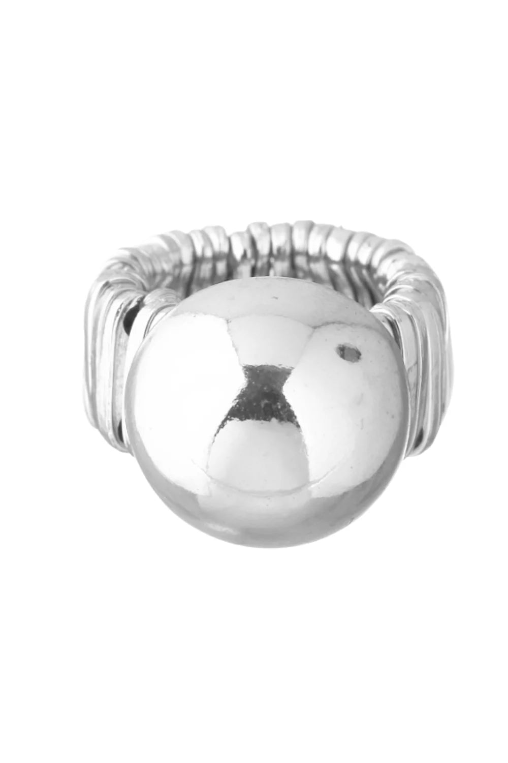 ANEL ESFERAS STYLE PRATEADO