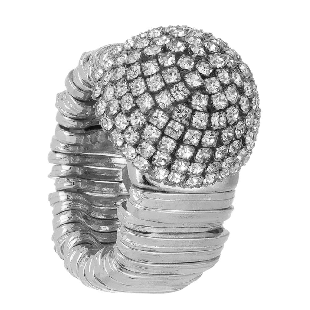 ANEL CANOPLA PEQUENA SHINE PRATEADO