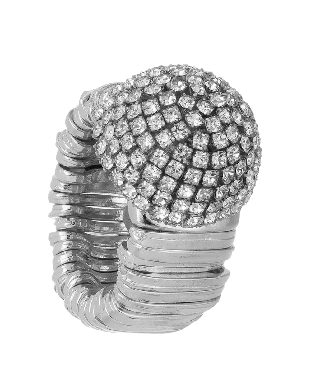 ANEL CANOPLA PEQUENA SHINE PRATEADO